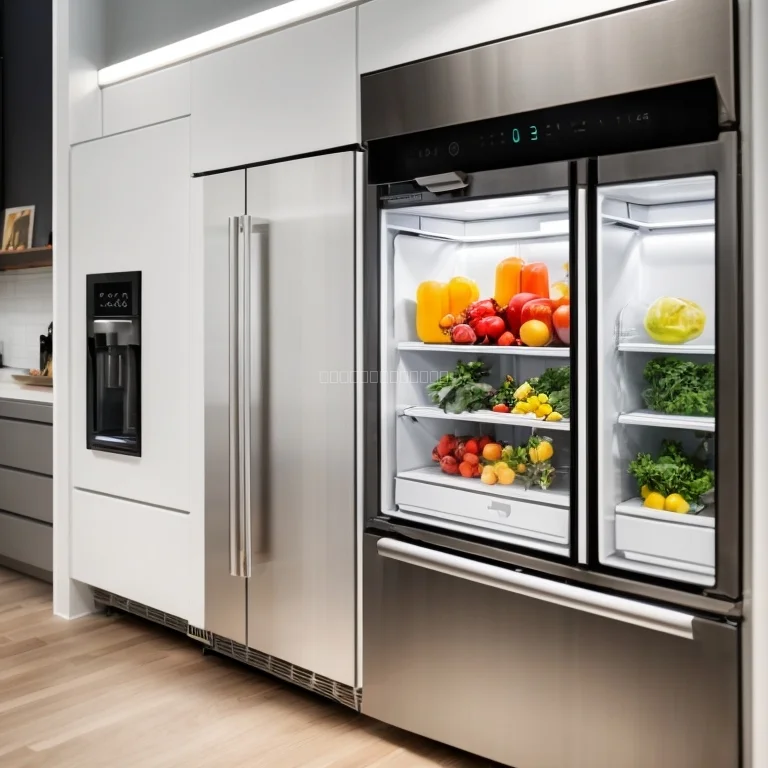 Intelligenter Kühlschrank in einem Lagerraum