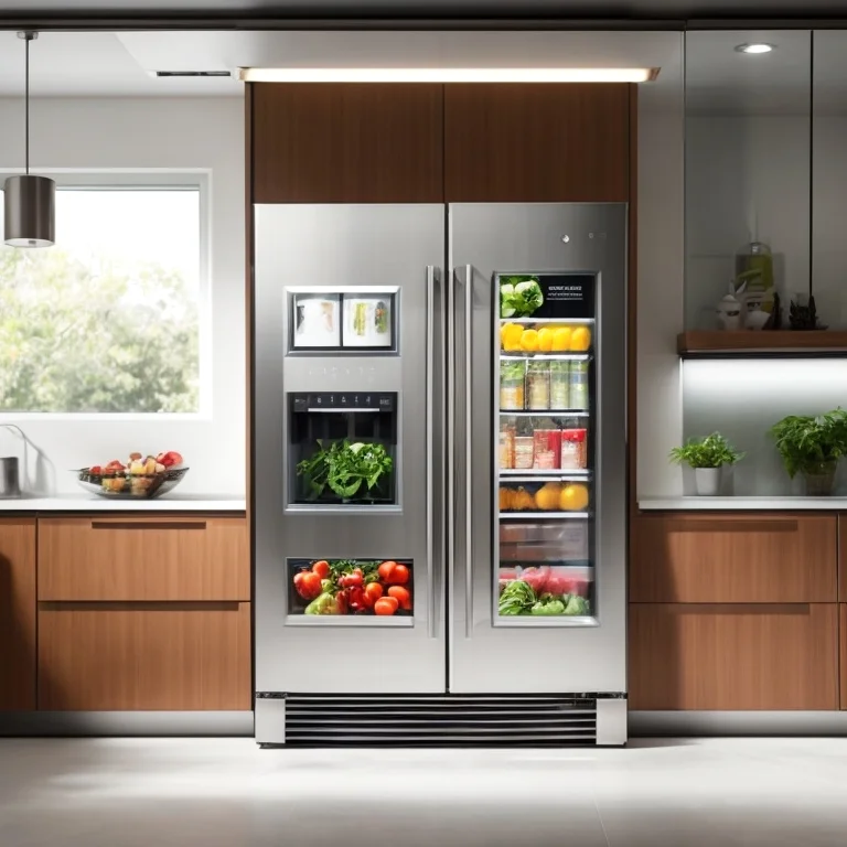 Grafik eines AI-gesteuerten Kühlschranks